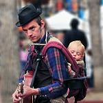 Street Performer & Baby